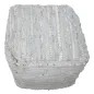 PUFF DELHI KWADRATOWY 50X50X40 cm (90% SKÓRA / 10% BAWEŁNA)